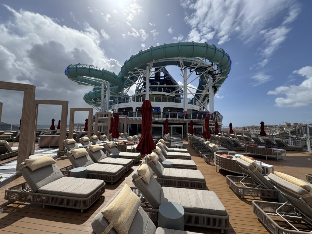 Aqua Slidecoaster seen from The Vibe Beach Club. Photo: Henrik Olsen