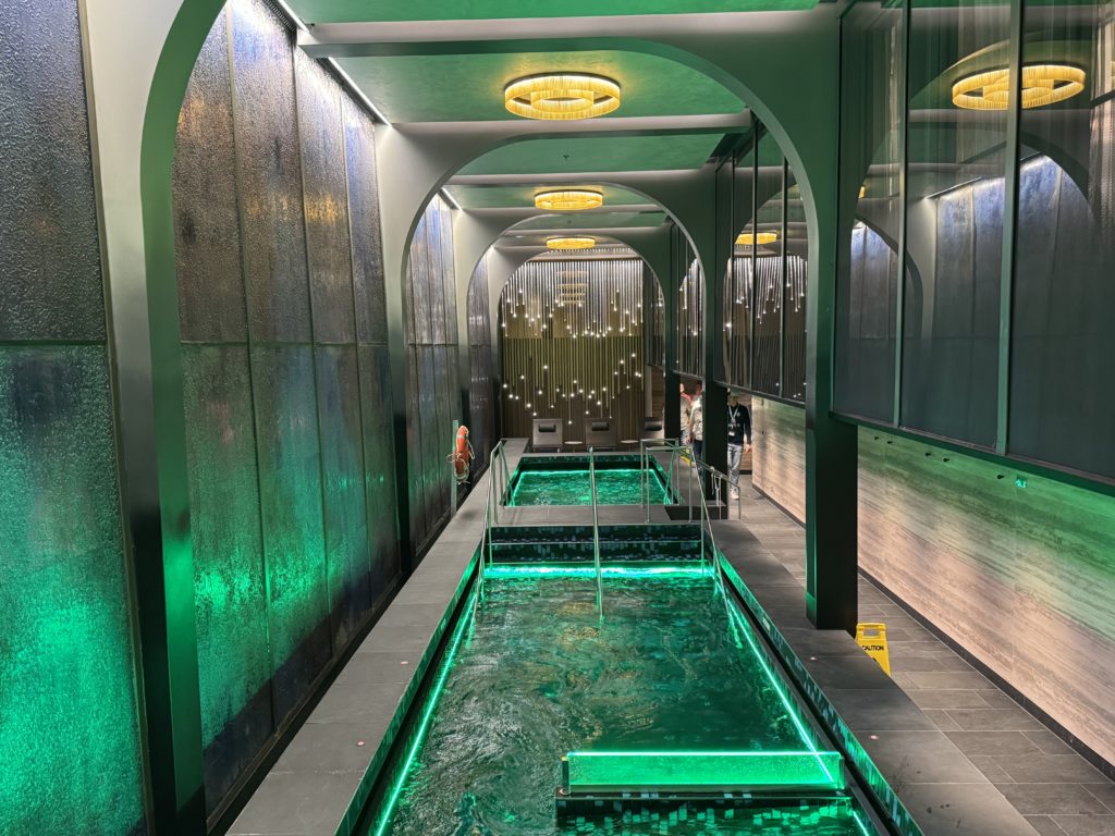 There is a large spa and fitness area on board Norwegian Aqua. Photo: Henrik Olsen
