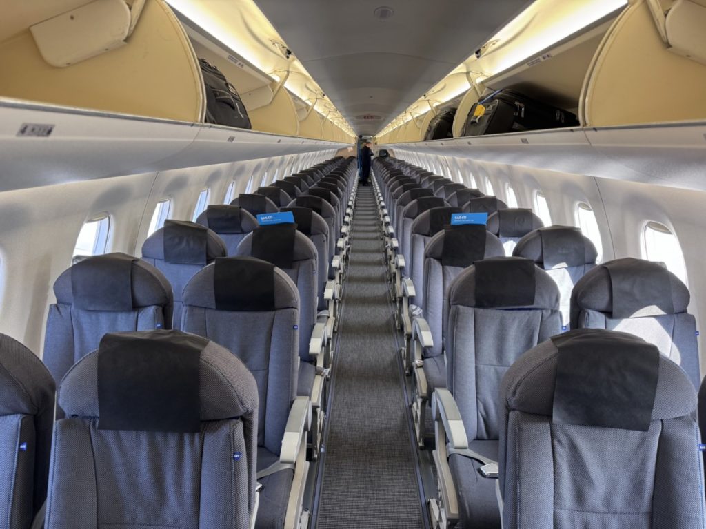 SAS Business Class Cabin