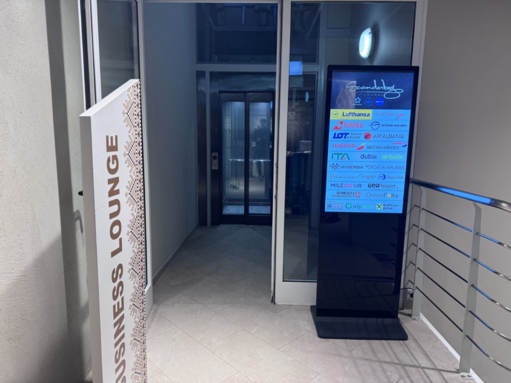 Scanderbeg VIP Lounge Entrance