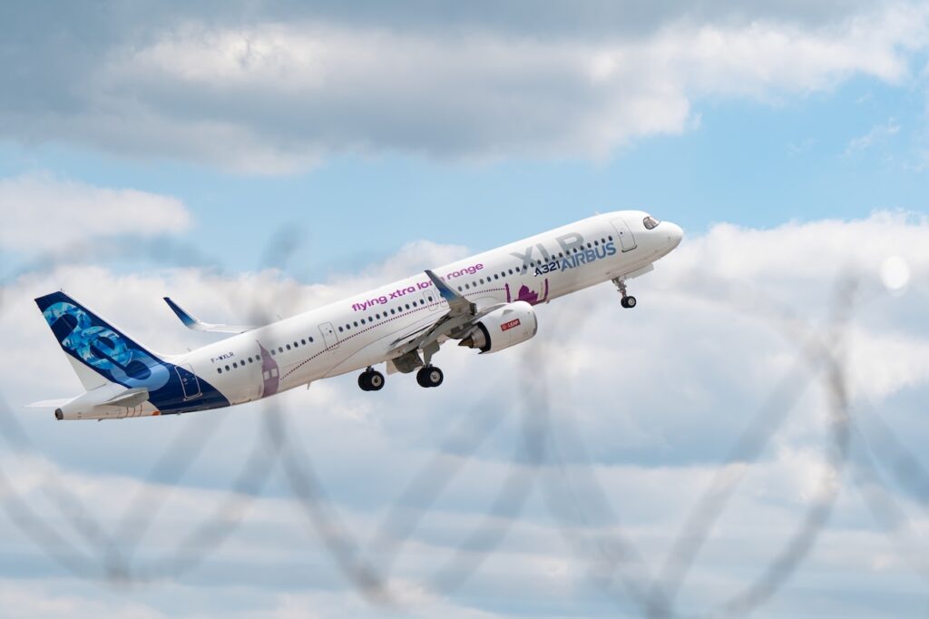 Airbus A321XLR company colors courtesy Airbus