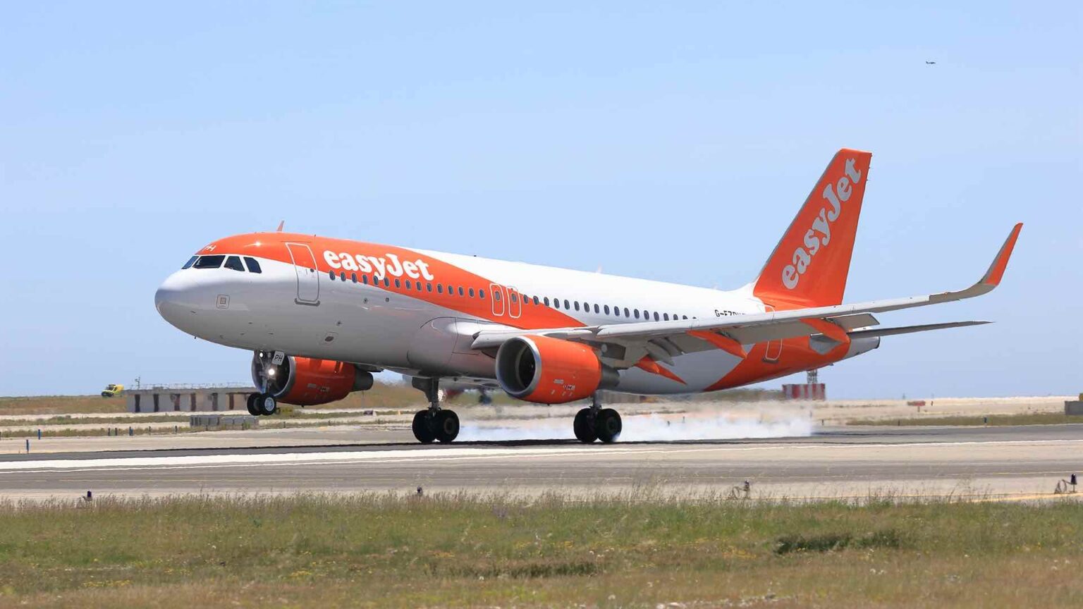 an airplane on a runway