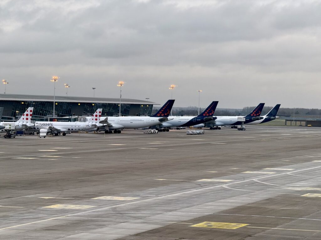 Brussels Airways aircraft in Brussels Belgium