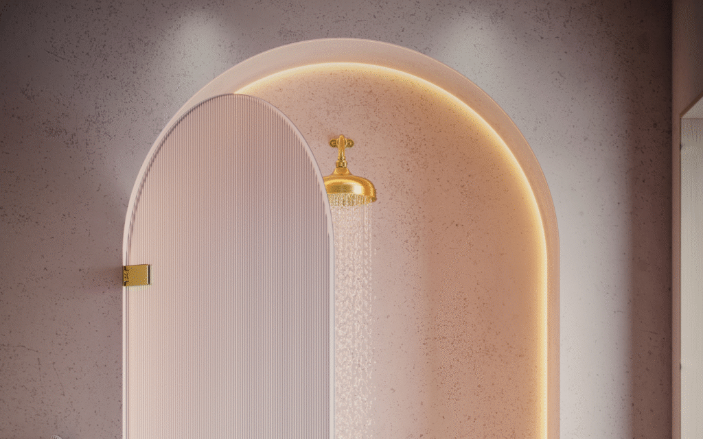 Timeless elegance, architectural spaces – Majestic London showers Arched shower enclosure by Majestic London Showers
