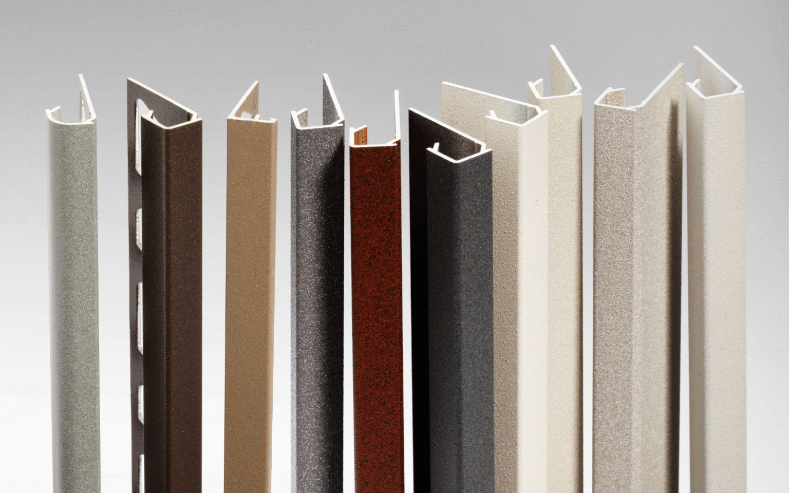 Schlüter TRENDLINE expands powder coated finishes for modern interiors Schluter Systems range of powder coating for aluminium and stainless steel