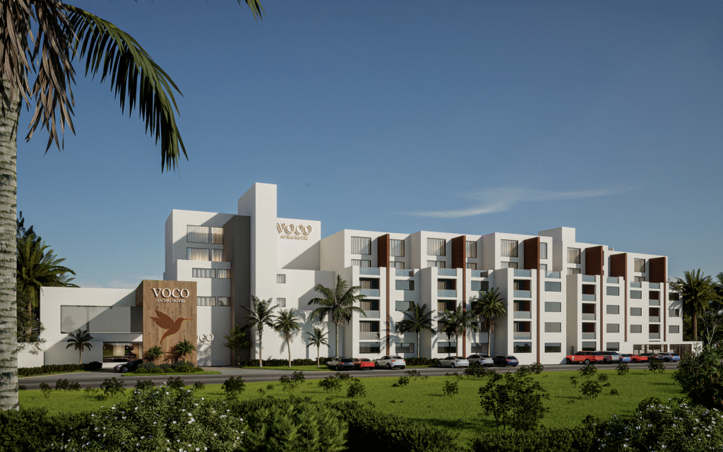 IHG Hotels & Resorts accelerates growth in Mexico View of facade of IHG voco hotel in mexico
