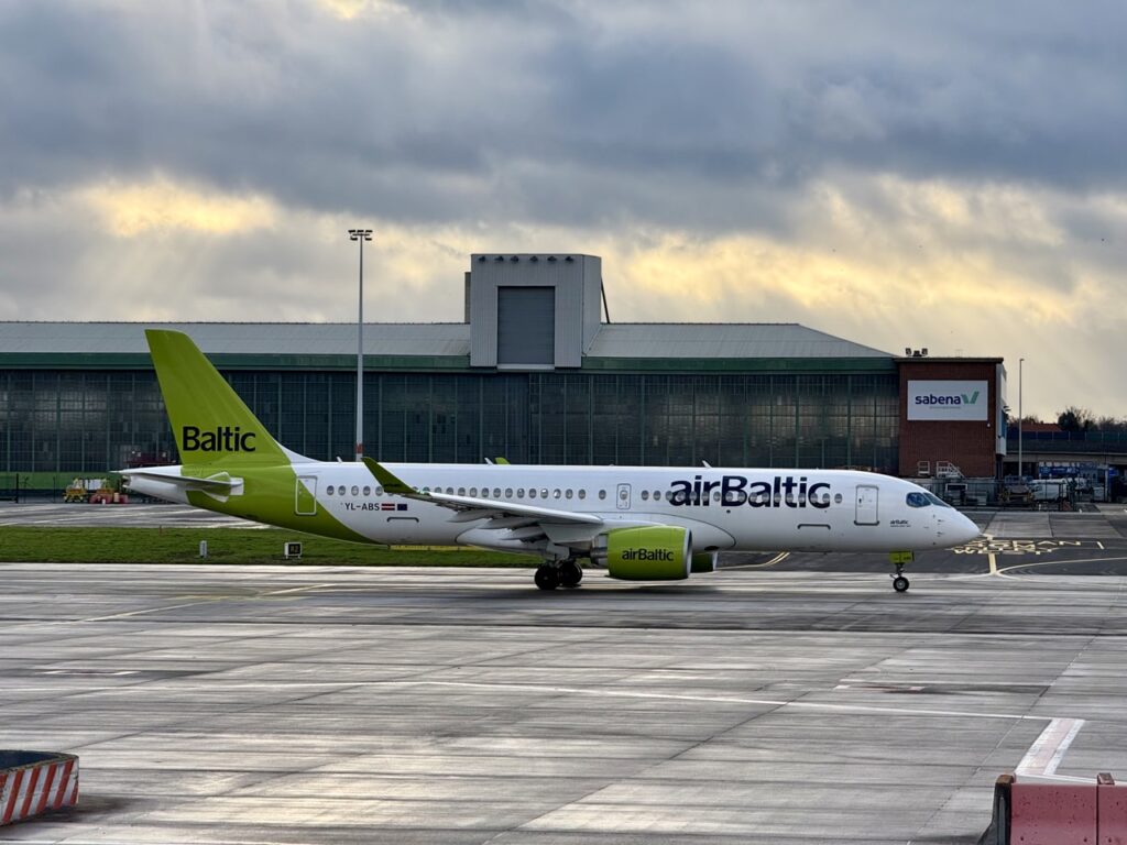 Airbus A220 Engine Woes Ground 22% of Fleet Air Baltic Airbus A220 taxiing
