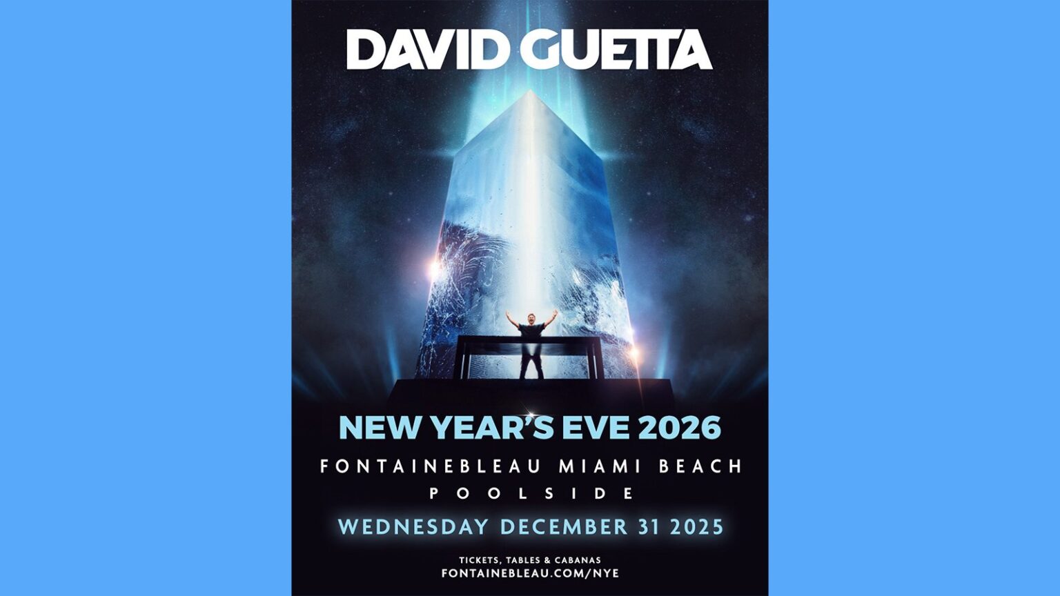 David Guetta to Headline New Year’s Eve Party at Fontainebleau Miami Beach