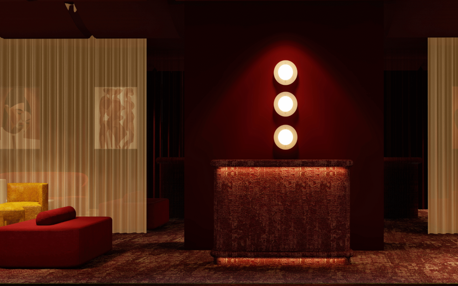 Render of VIP suite at Independent Hotel Show 2025
