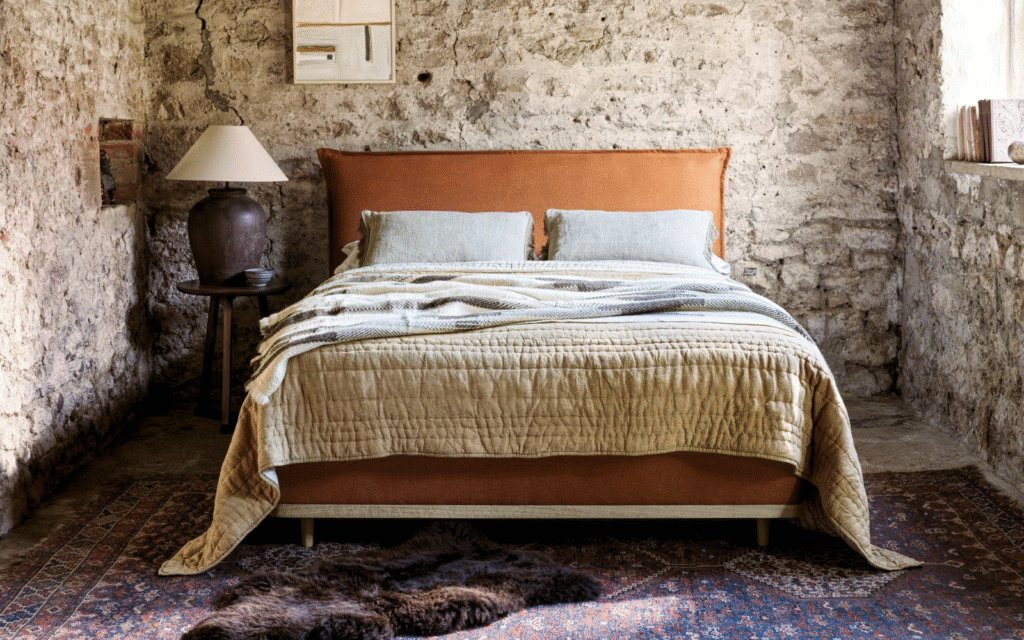 New for Autumn: the Otterton bed by Naturalmat The Otterton bed by Naturalmat, mid-century design