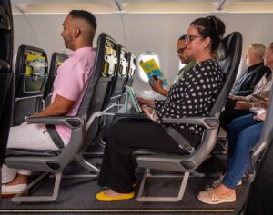 people sitting in an airplane