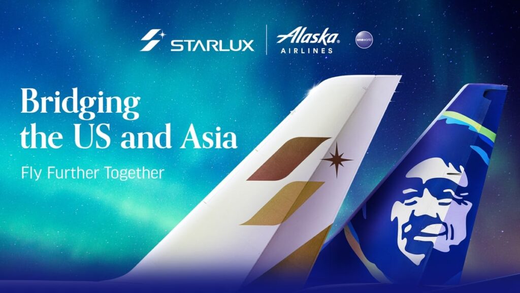 Starlux and Alaska Codeshare Expansion Adds 12 New U.S. Cities