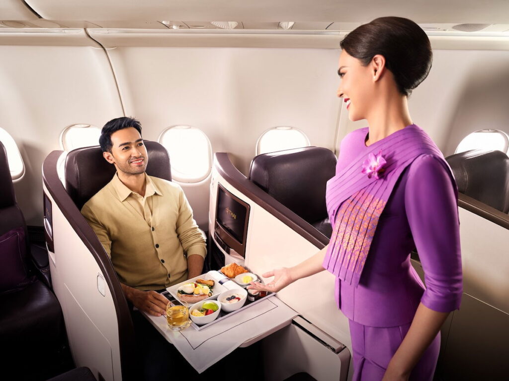 Quirky Thai Airways Premium Economy Plus, With Flat Beds & Onboard Bar