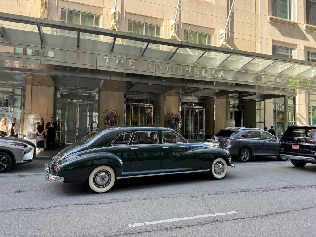 Review: The Peninsula Chicago (Suite) cars parked cars in front of a building