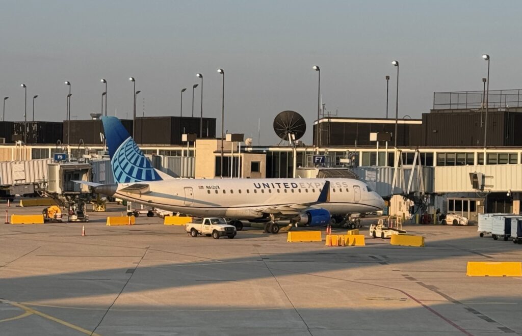 Will The Government Shutdown Kill The Essential Air Service Program? a plane parked at an airport