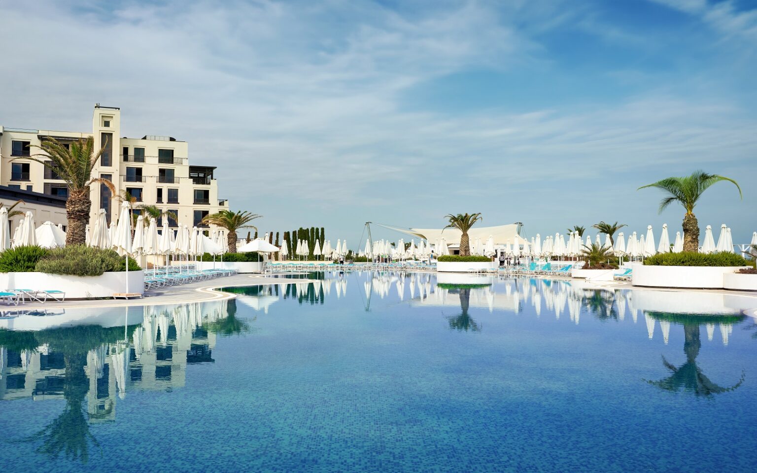 Nobu announces dual debut in Baku and Montenegro swimming pool and resorNobu hotel - Sea Breeze is a unique resort and residential complex on the coast of the Caspian Sea,