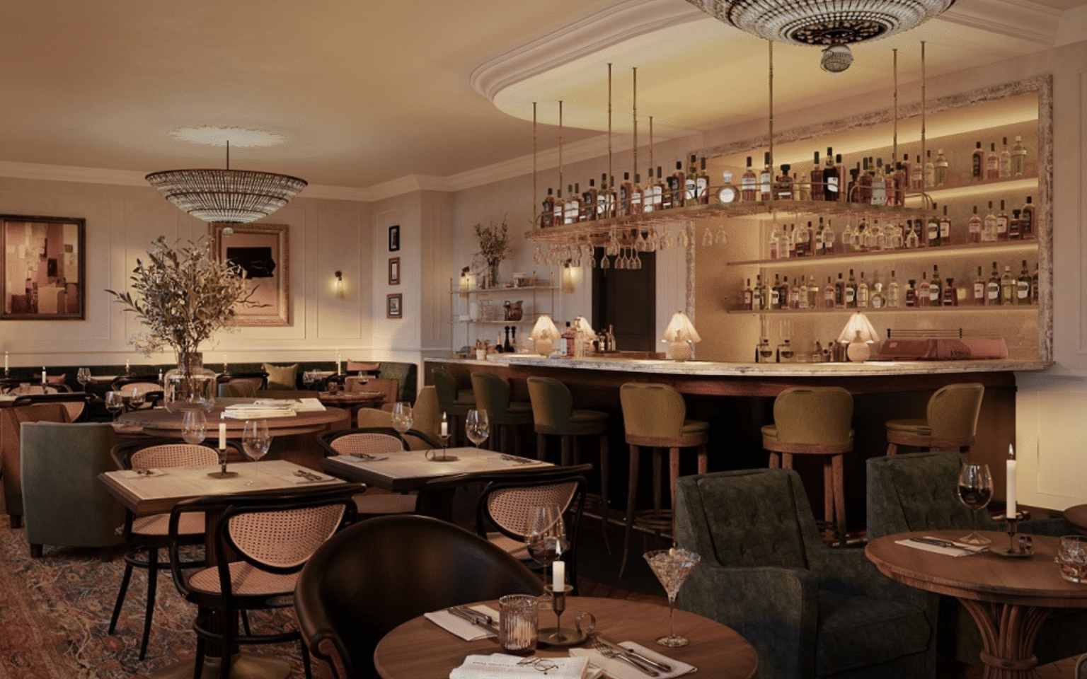 Dining room and bar at Miiro Palais Rudolf