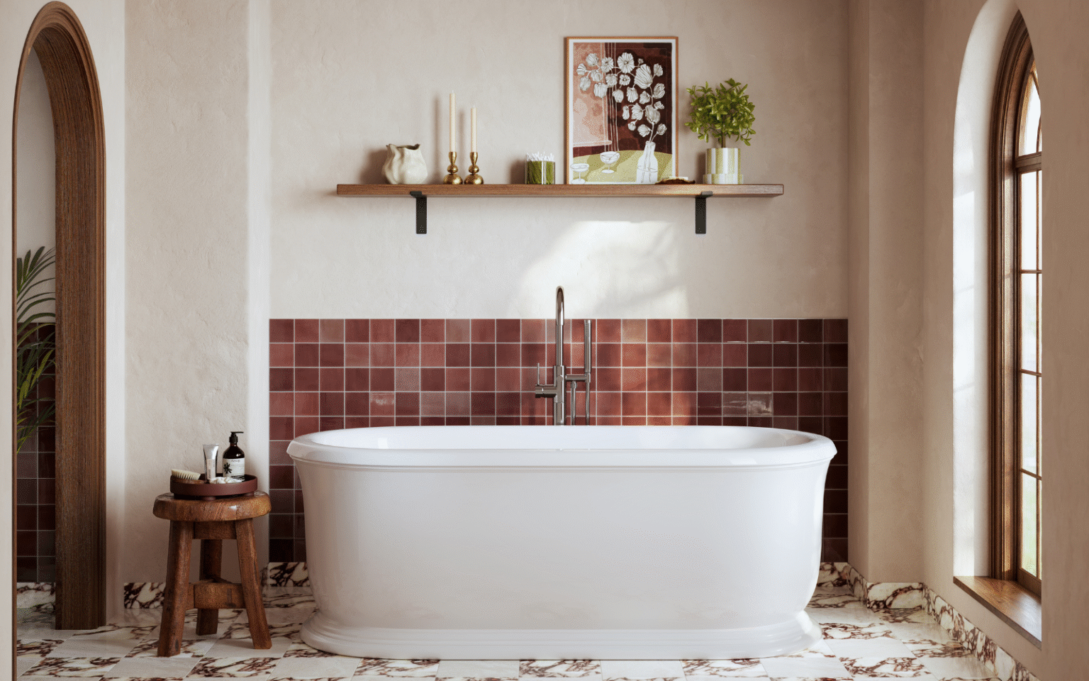 BC Designs Westmere freestanding bath in white
