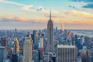 We raced from JFK to the Empire State Building — which mode of transportation was fastest? New York City skyline with the Empire State Building in the forefront