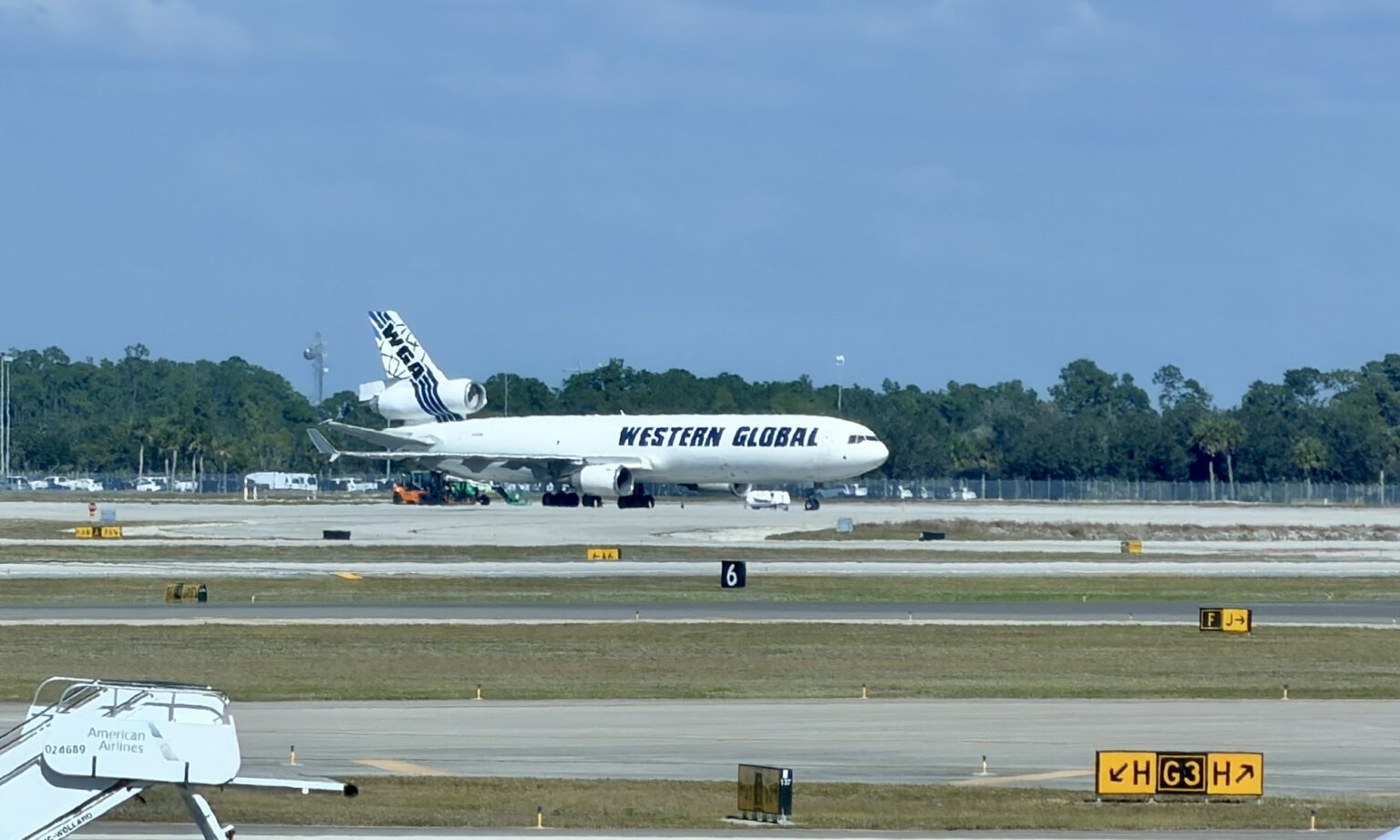 Western Global McDonnell-Douglas MD-11 parked at RSW Fort Myers Florida