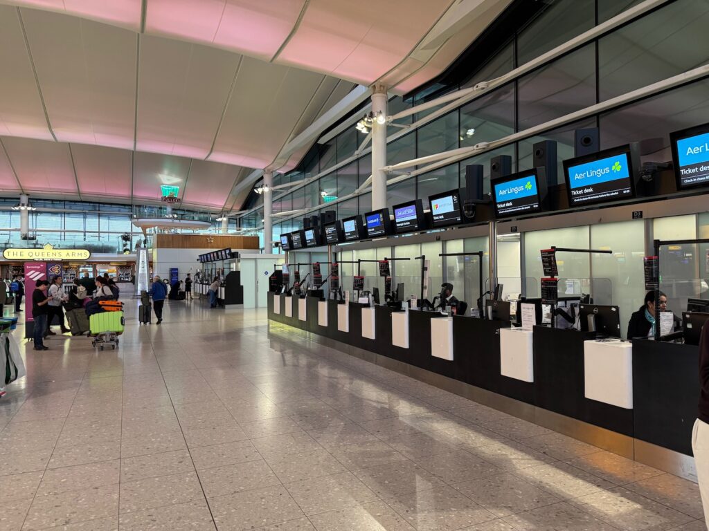 people walking in an airport
