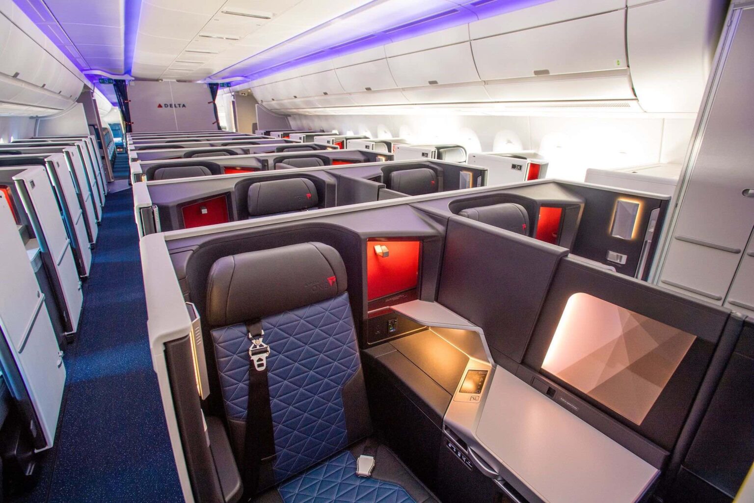 a row of seats in an airplane