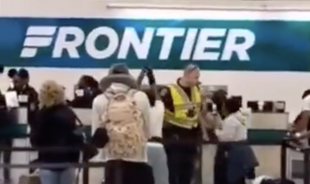 a group of people in a line