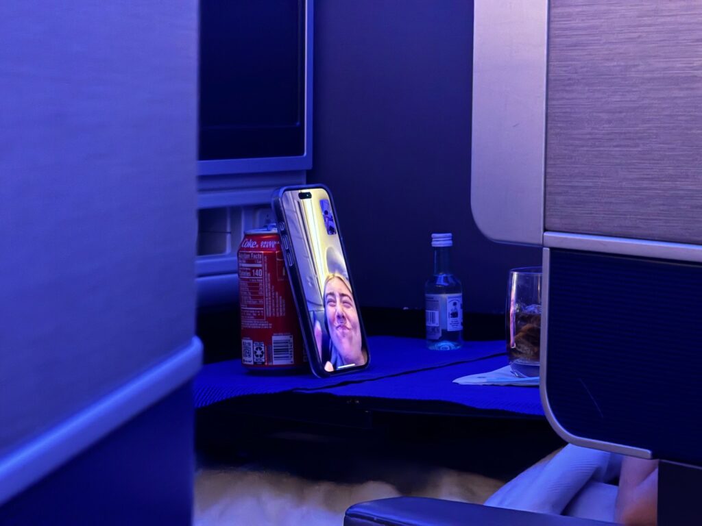 a cell phone on a table