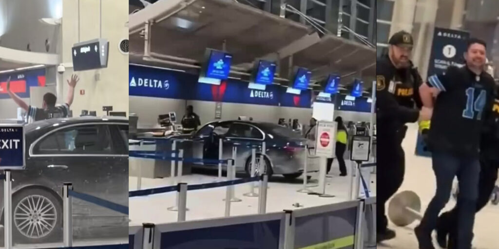 a car in a parking lot