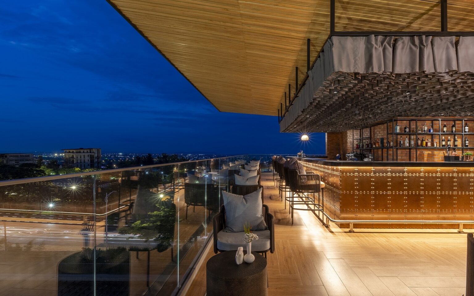 Zaria-Court-Kigali-Tapestry-Collection-by-Hilton-The-Jaro-Rooftop-Lounge-Outside