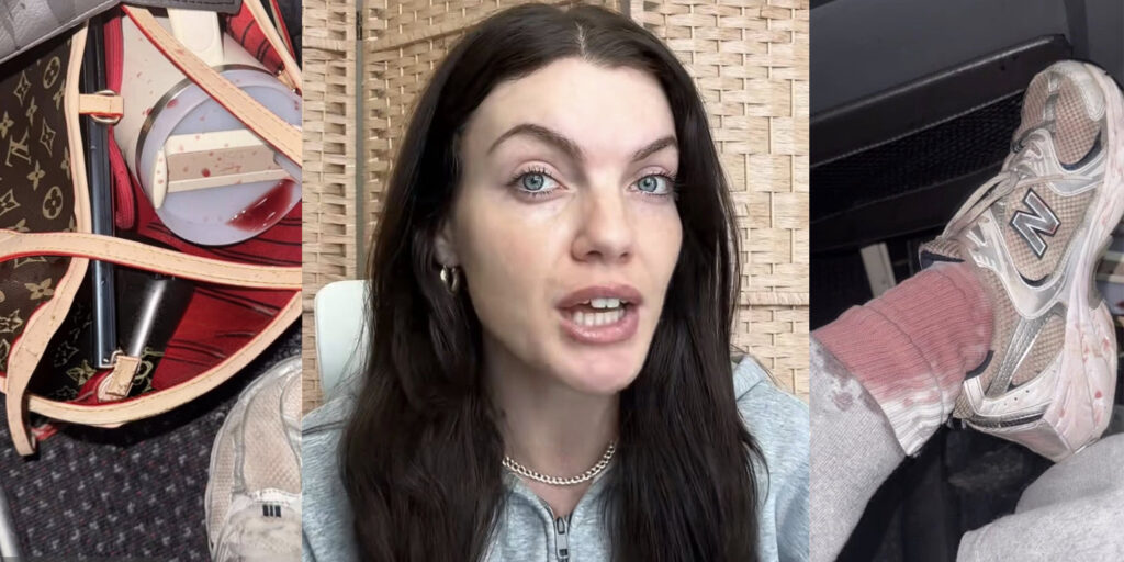 a woman with long hair and a necklace