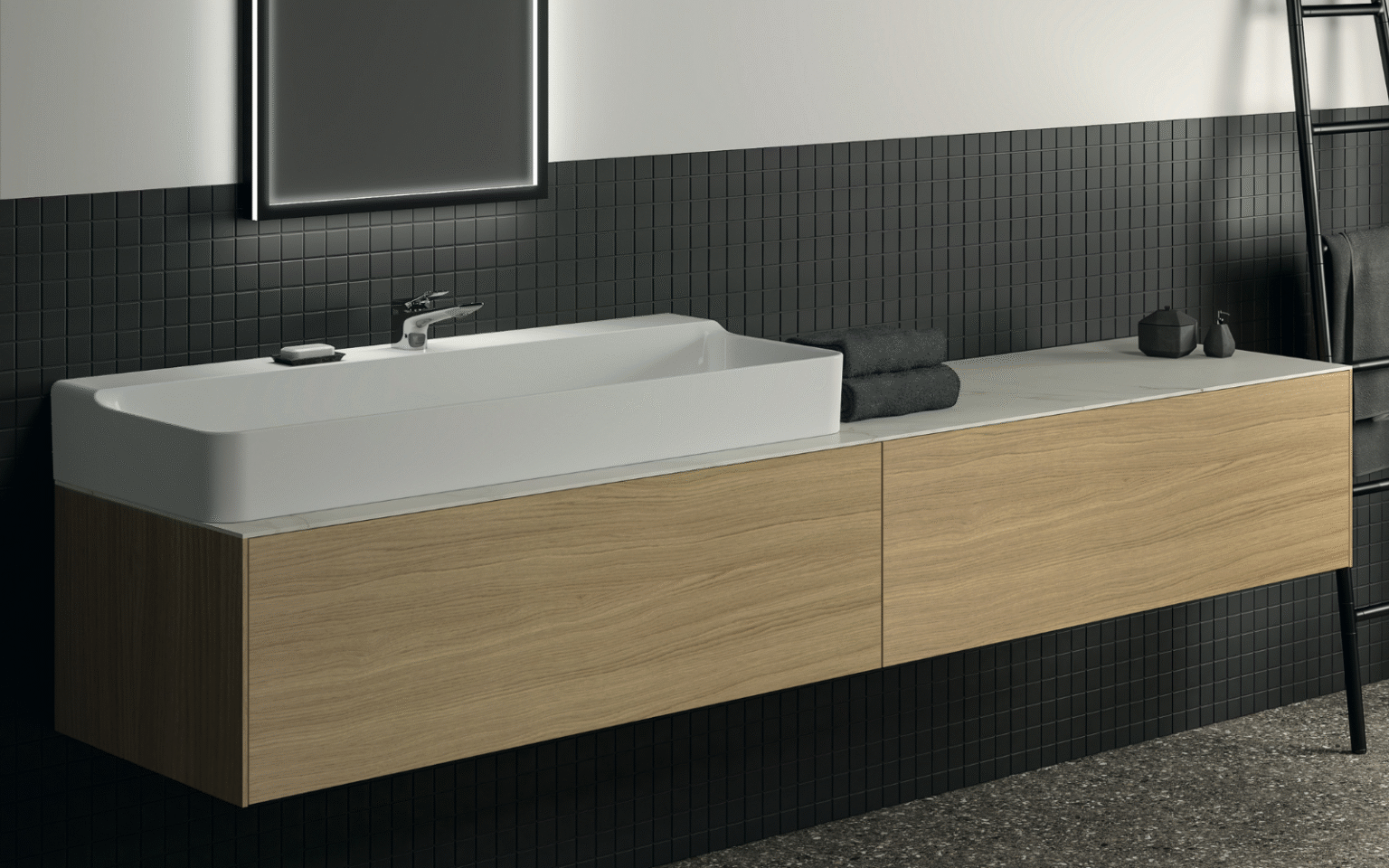 Conca bathroom washbasin