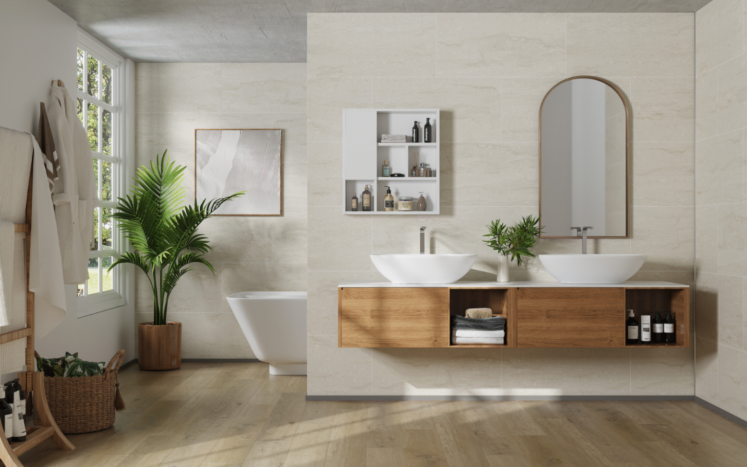 Contemporary wall tile fastpanel from STEP GUARD