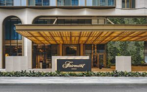 Fairmont Hotels & Resorts arrives in Vietnam front facade and entrance of Fairmont Hanoi vietnam