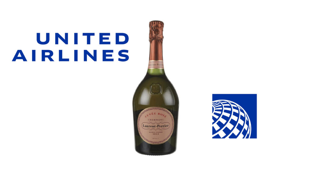 United Airlines Adds Laurent-Perrier Rosé Champagne…But Only For One Day