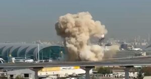 a large cloud of smoke