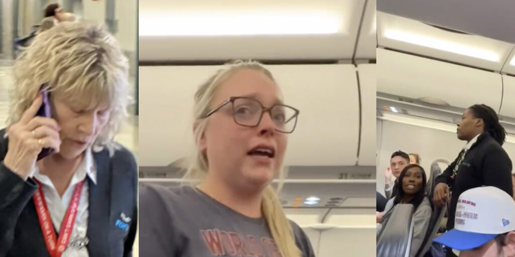 a group of people on an airplane