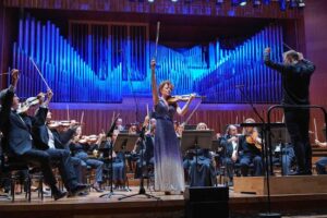 a group of people playing instruments