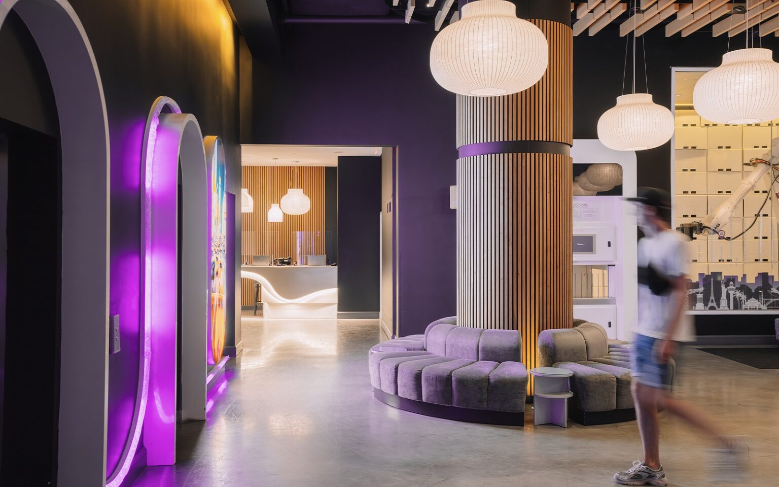 Hilton announces exclusive agreement with YOTEL hotel lobby YOTEL NYC