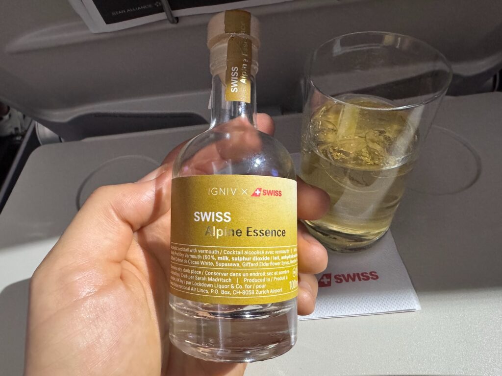 A Perfect Aperitif At 35,000 Feet: SWISS Alpine Essence Cocktail