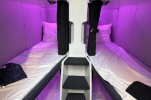 Bunk beds for economy airline passengers now on sale for $125 an hour on Air New Zealand