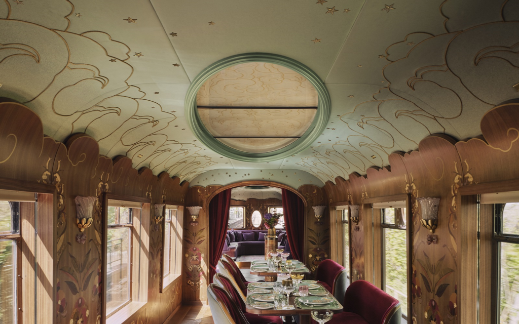 Presenting Celia – the new private dining and events carriage from the Britsh Pullman, Belmond British Pullman, A Belmond Train, presents the design details of Celia, a new private dining and events carriage
