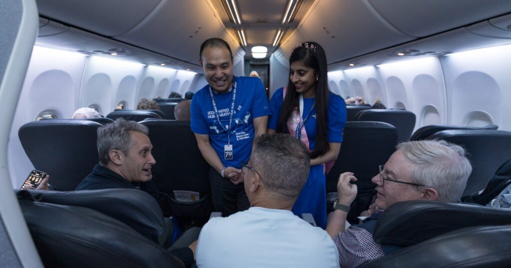 70 United Airlines AVGeeks Flew To All 7 Hubs In One Day, And United Went All In