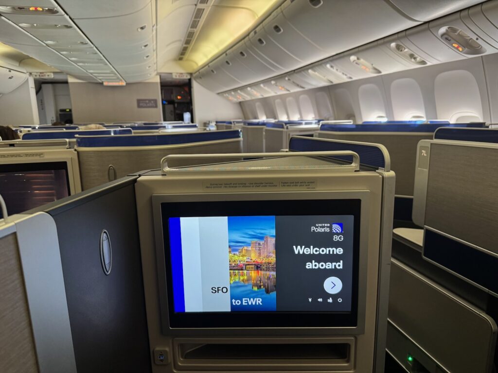 Review: United Airlines 777-200ER Domestic Polaris Business Class San Francisco – Newark
