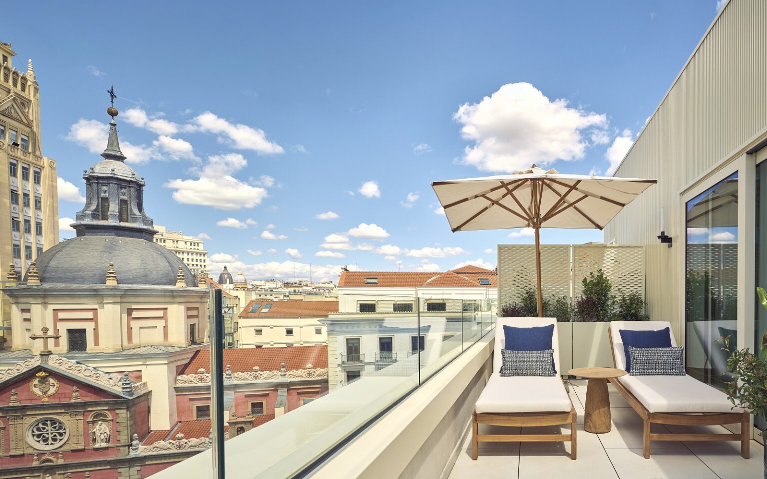 Nobu to debut in Madrid with its fifth Spanish property Nobu Hotel Madrid balcony with city view
