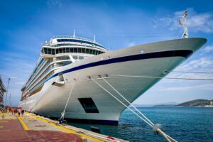 Viking Vesta docked at Kusadasi, Turkey in April.