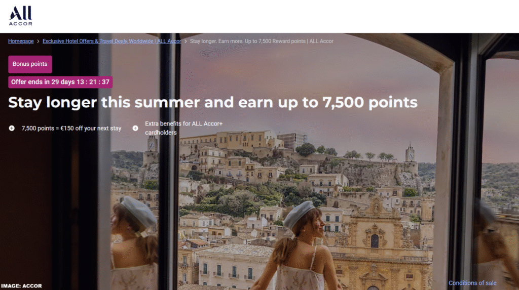 ALL Accor Up To 7,500 Per Stay In Africa, Europe, Middle East & Asia July 3 – September 13, 2026 (Book July 2 – 31)