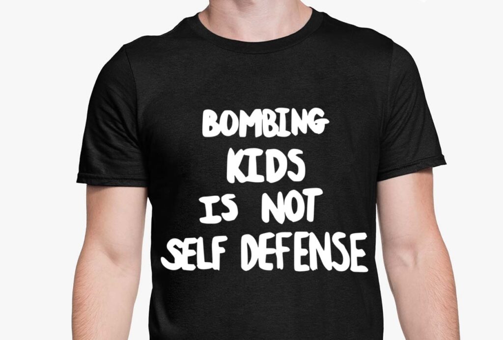 United Airlines Threatened To Remove Passenger Over “Bombing Kids Is Not Self Defense” Shirt