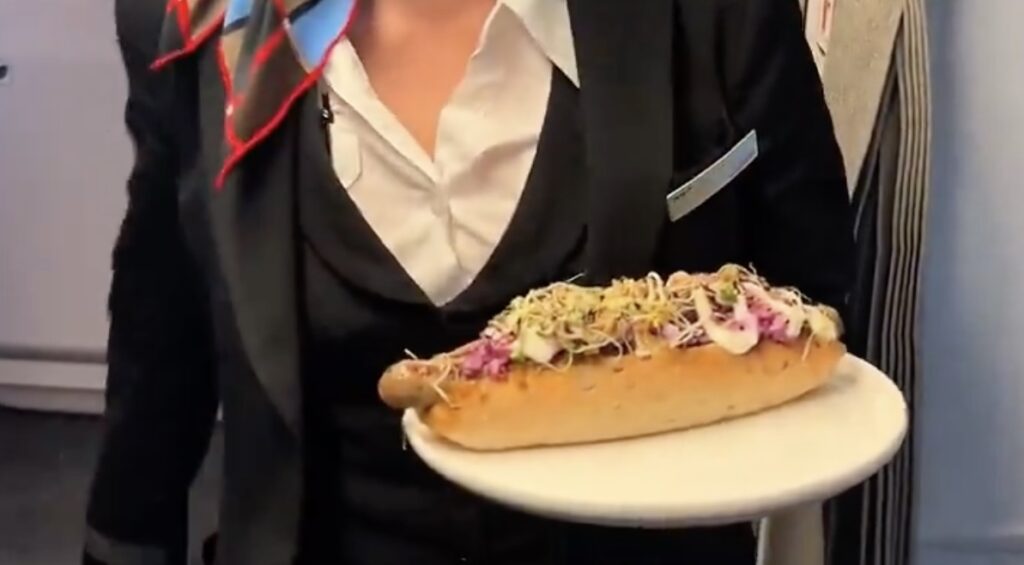 SWISS First Class Hot Dog Gives Me One Big Idea For American And United