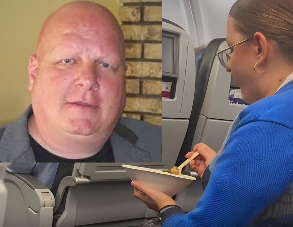 United Airlines Passenger Shames Flight Attendant For Eating During Boarding, Says The “Warthog” Should “Go On Ozempic”